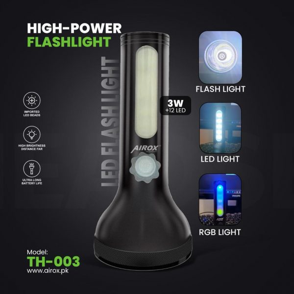 TH003 LED Rechargeable HighPower Flashlight
